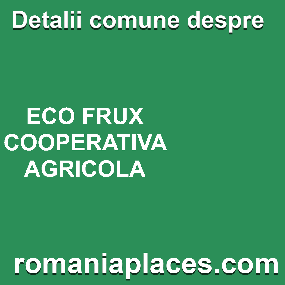 ECO FRUX COOPERATIVA AGRICOLA