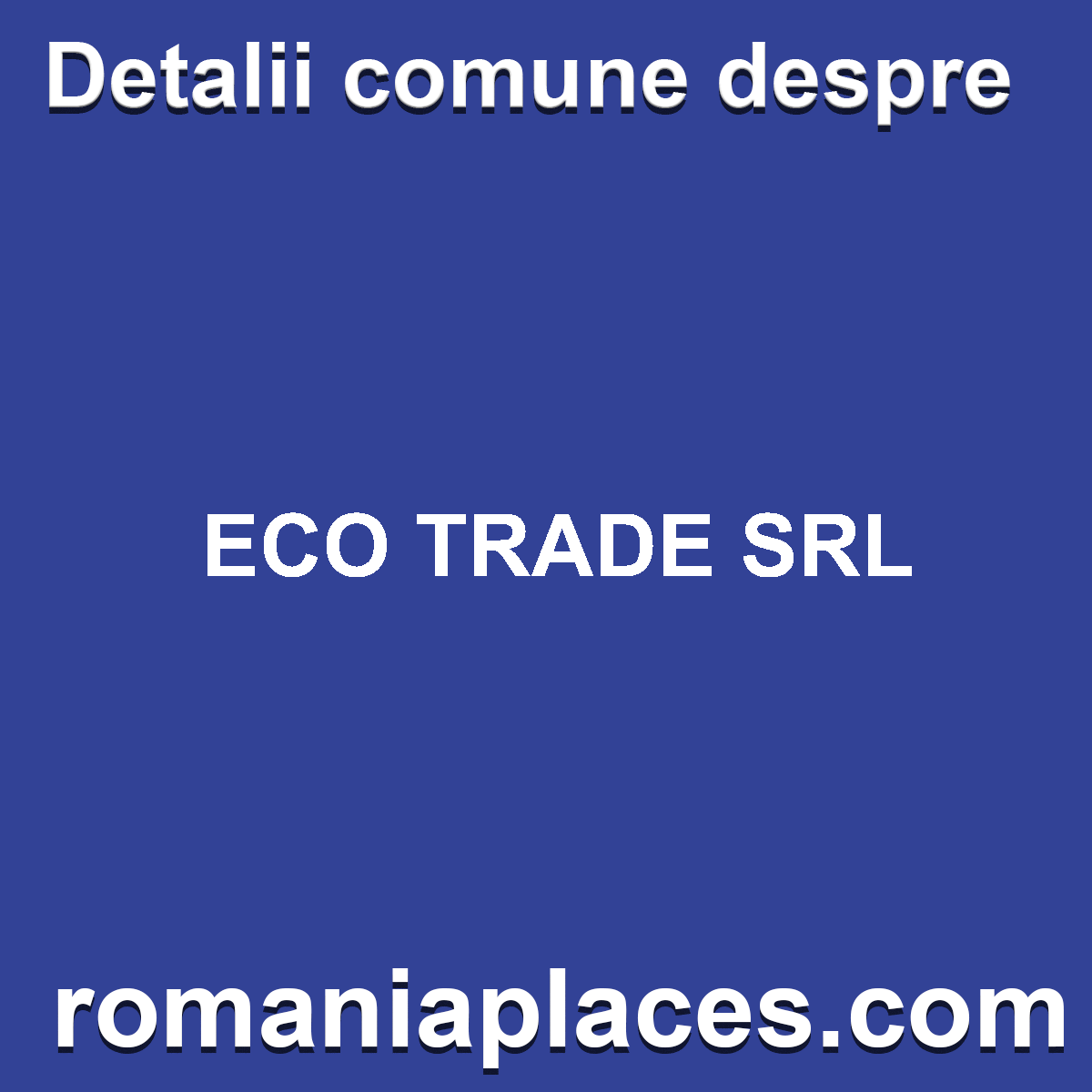ECO TRADE SRL