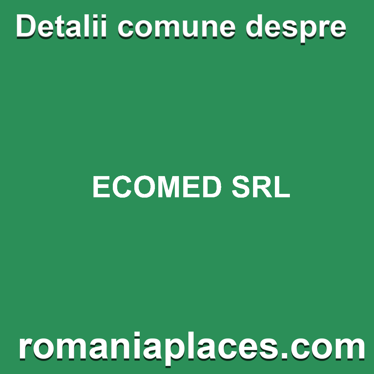 ECOMED SRL