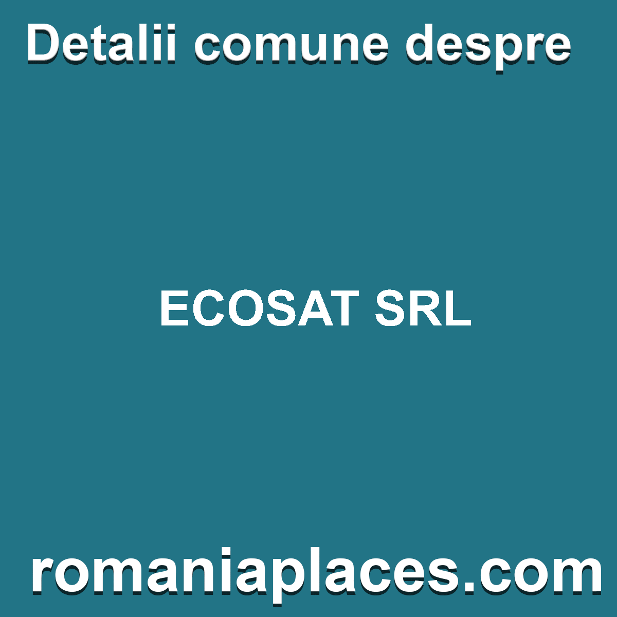 ECOSAT SRL