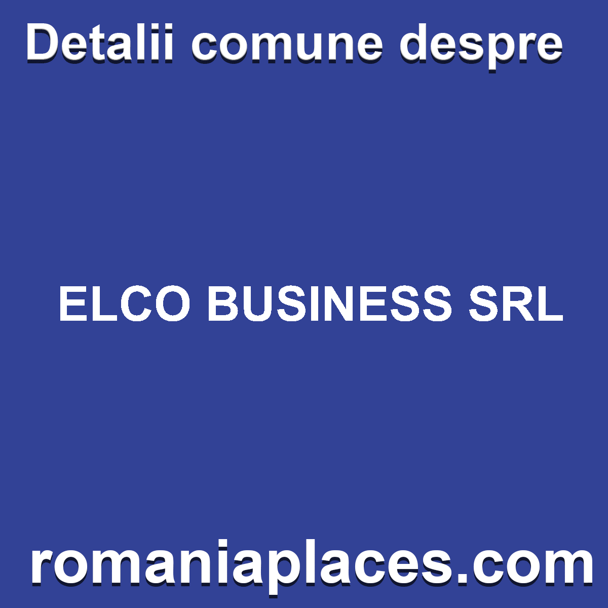 ELCO BUSINESS SRL