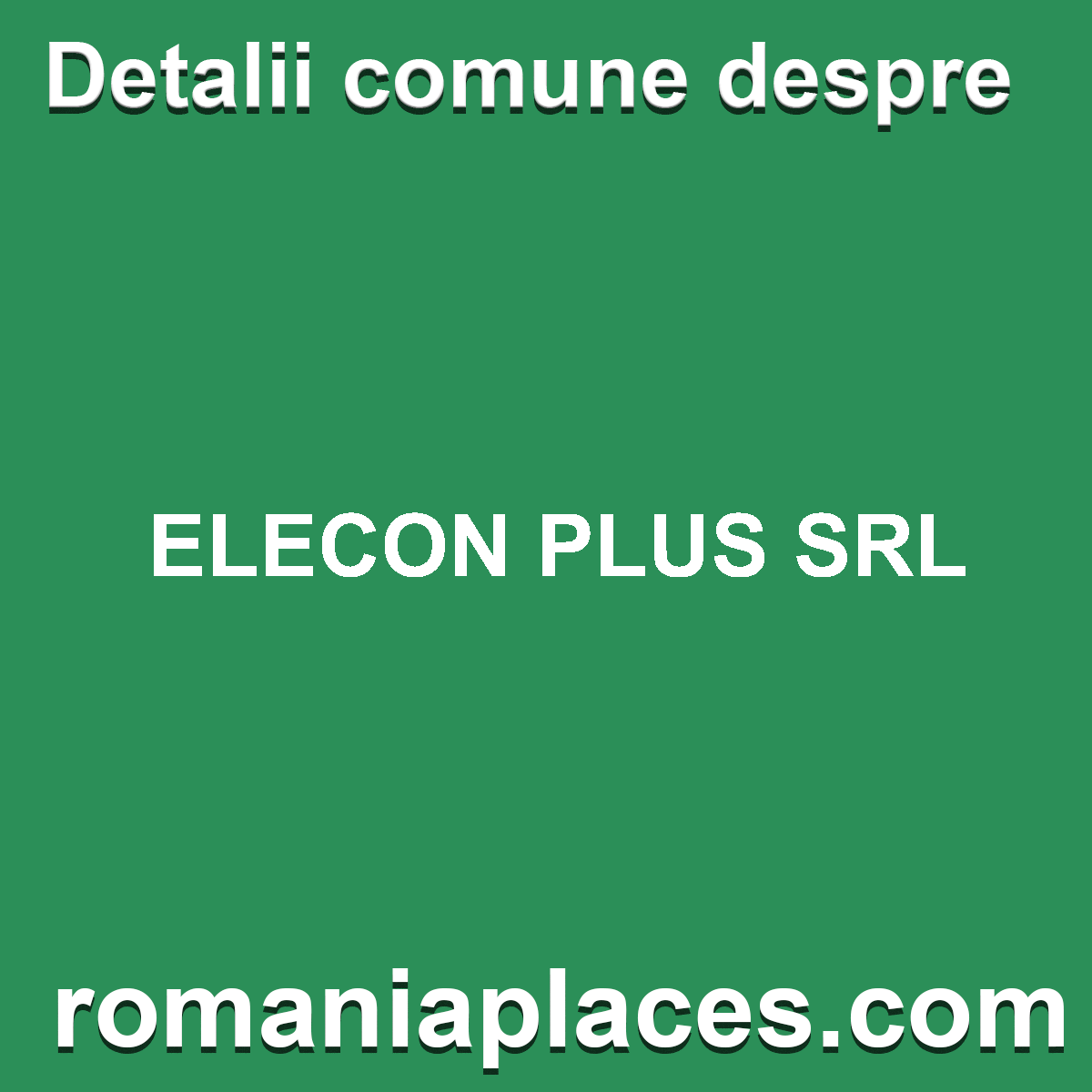 ELECON PLUS SRL