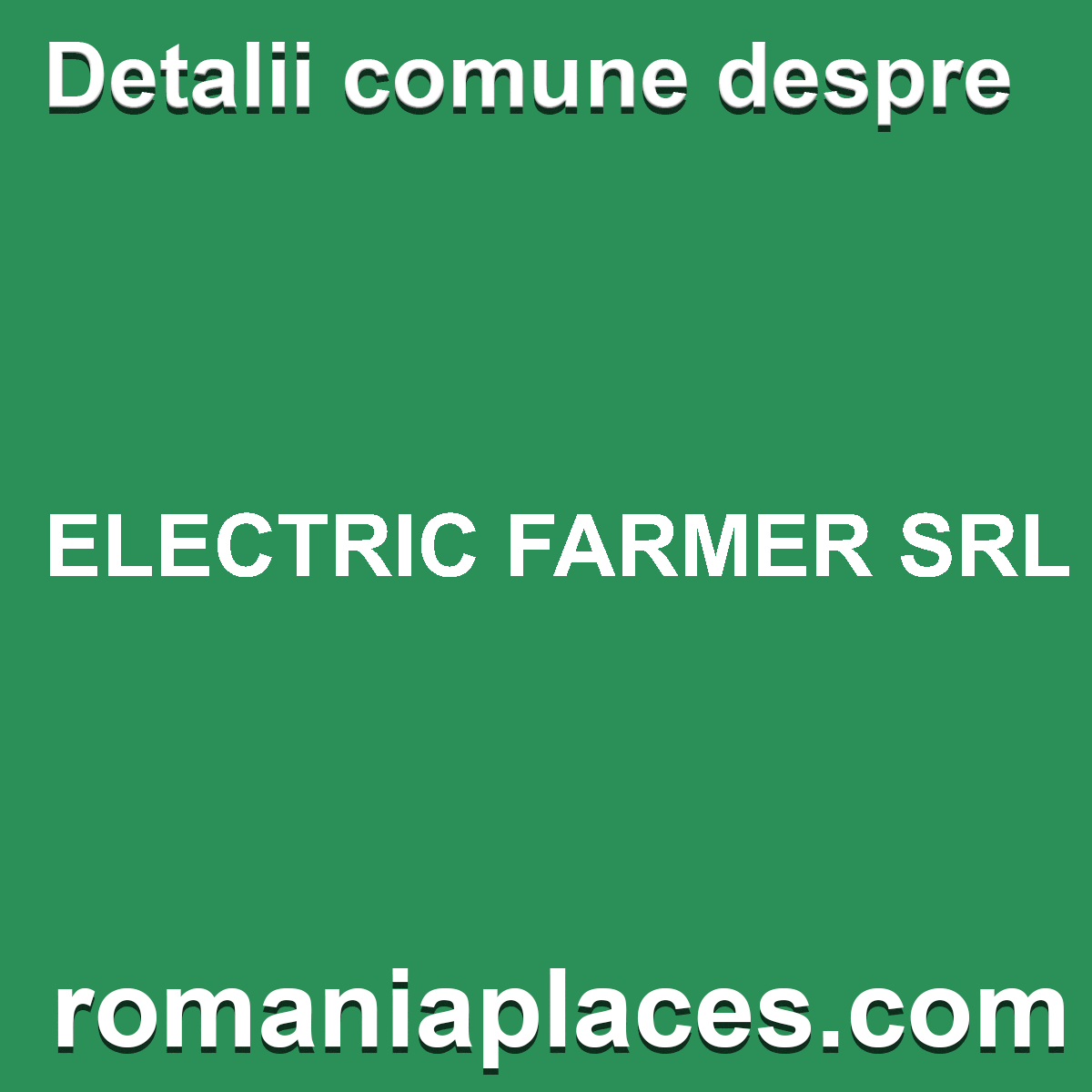 ELECTRIC FARMER SRL