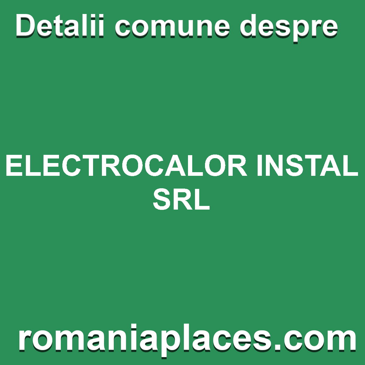 ELECTROCALOR INSTAL SRL