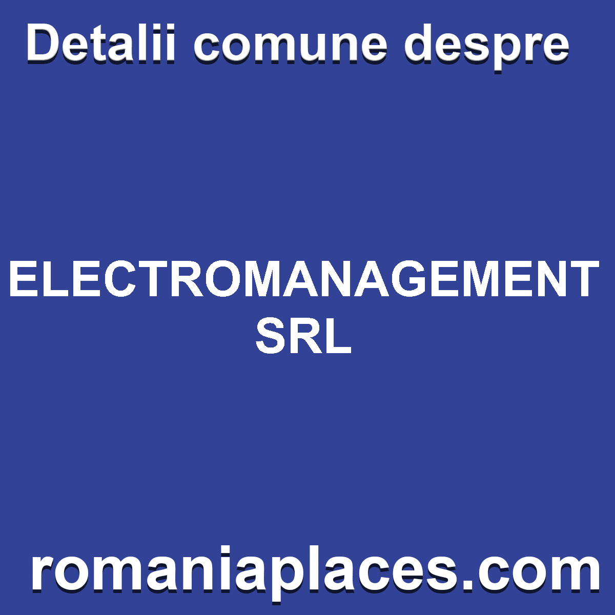 ELECTROMANAGEMENT SRL