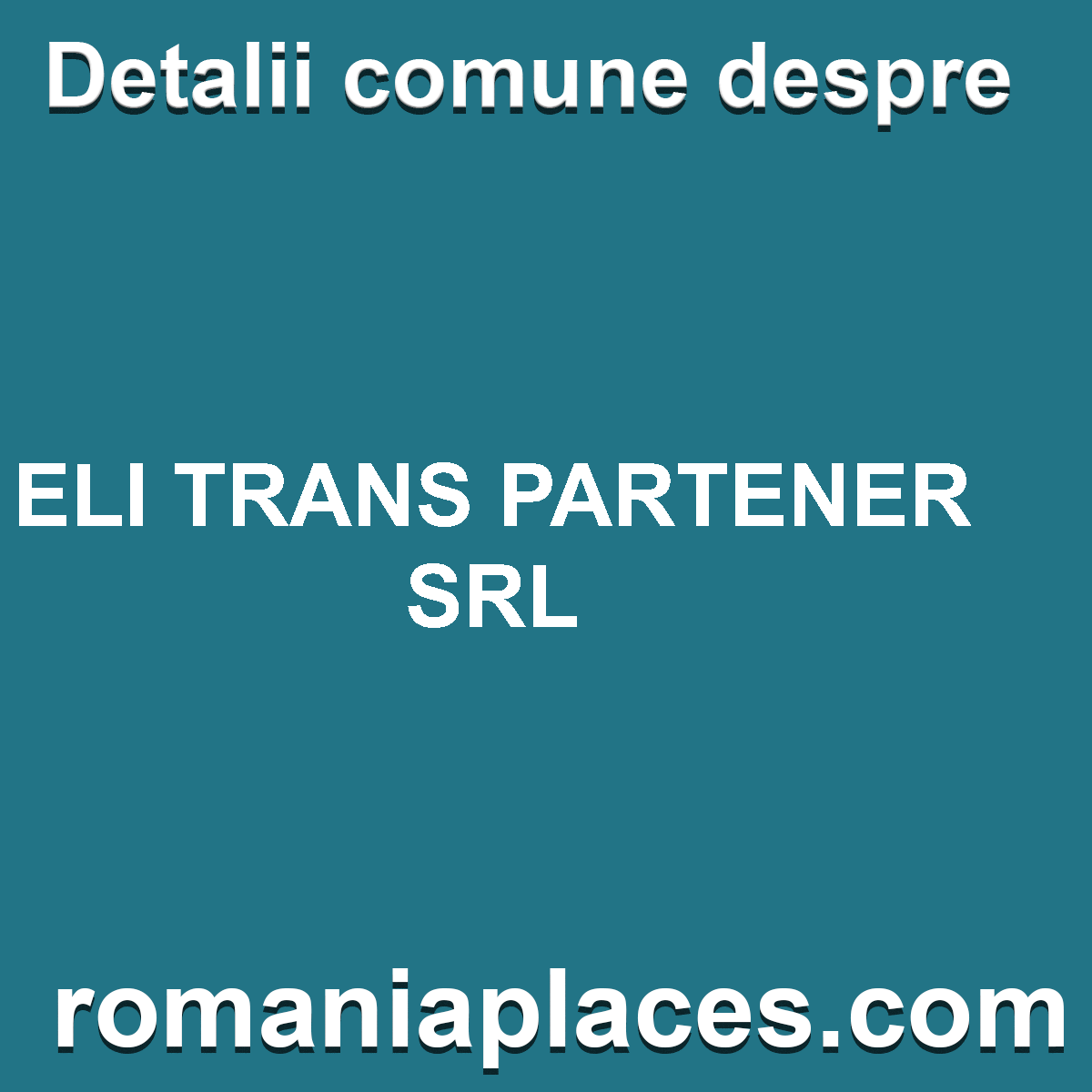 ELI TRANS PARTENER SRL