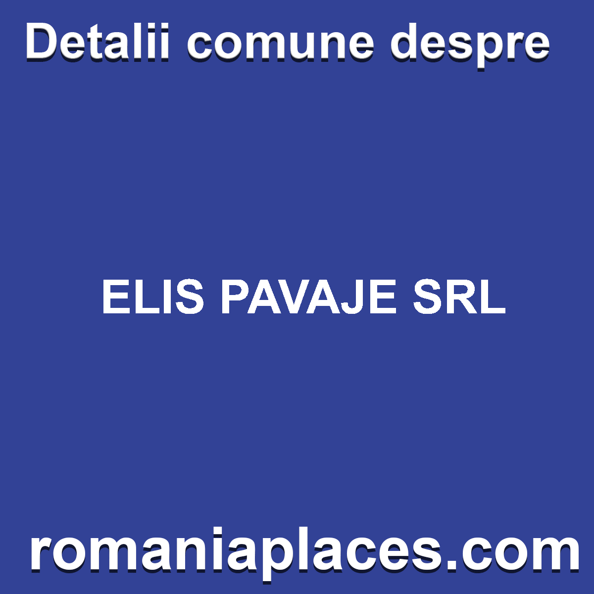 ELIS PAVAJE SRL