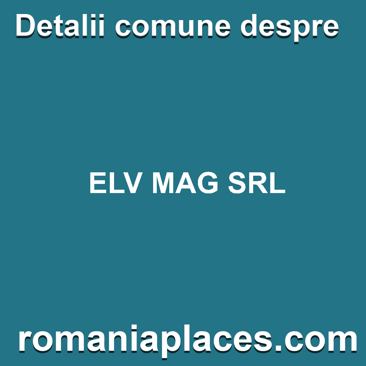 ELV MAG SRL