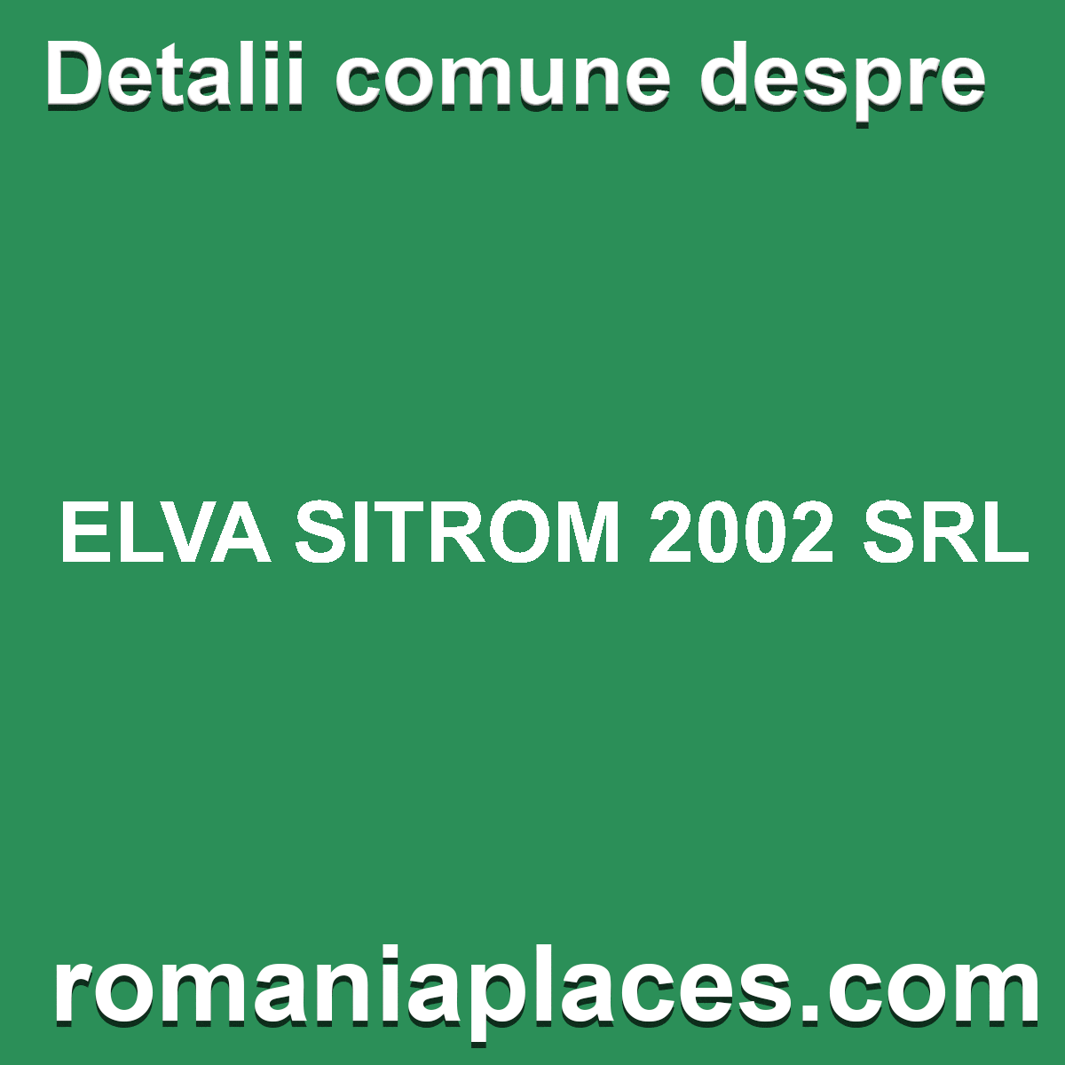 ELVA SITROM 2002 SRL