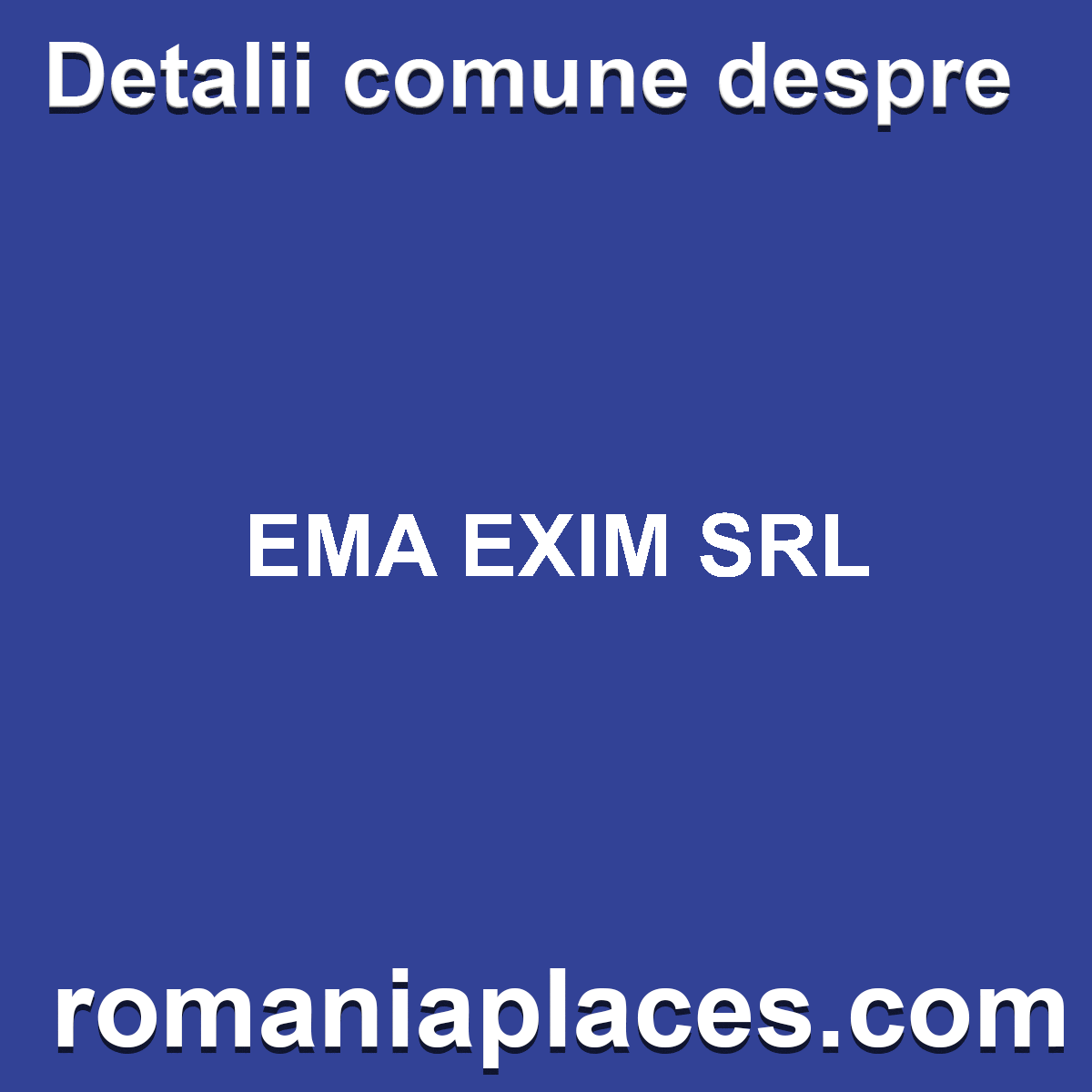 EMA EXIM SRL