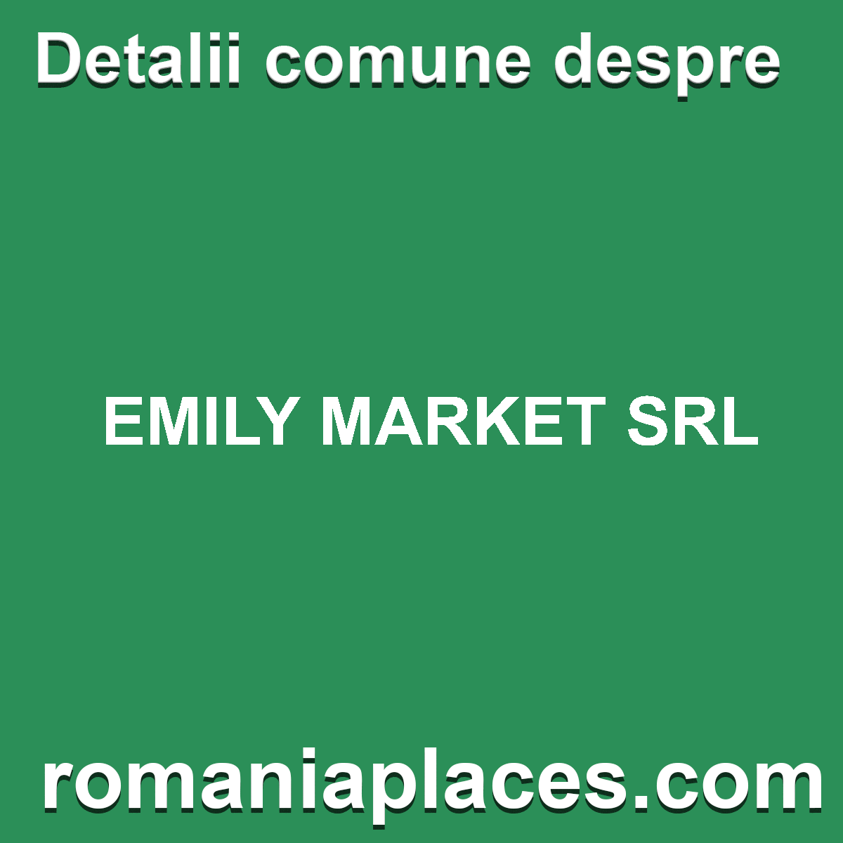 EMILY MARKET SRL