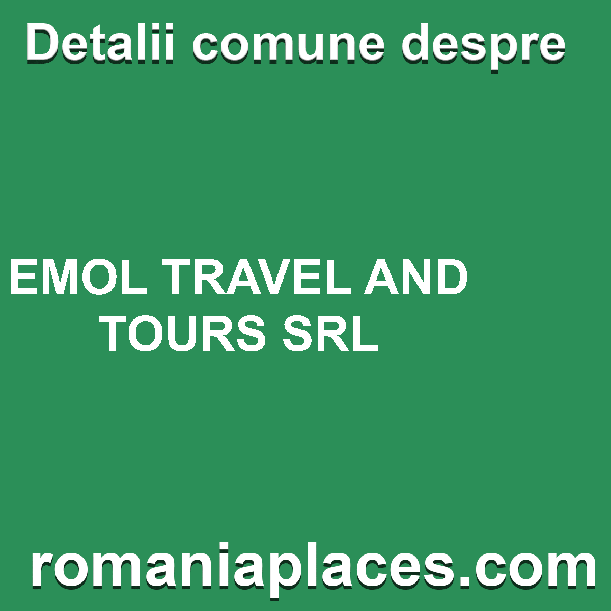 EMOL TRAVEL AND TOURS SRL