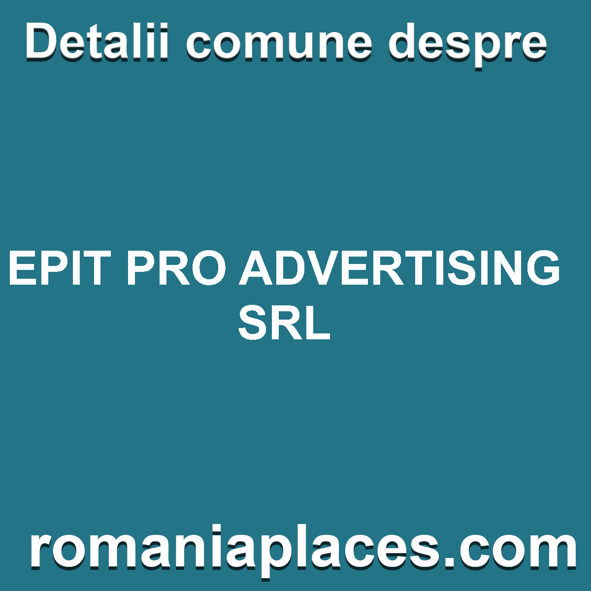 EPIT PRO ADVERTISING SRL
