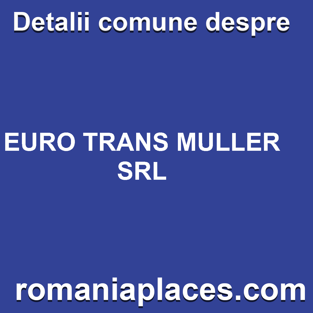 EURO TRANS MULLER SRL