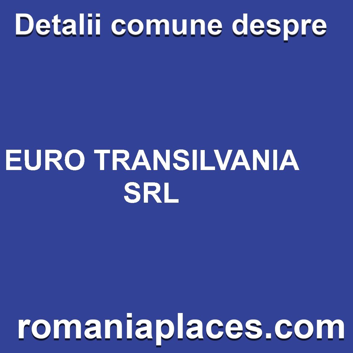 EURO TRANSILVANIA SRL
