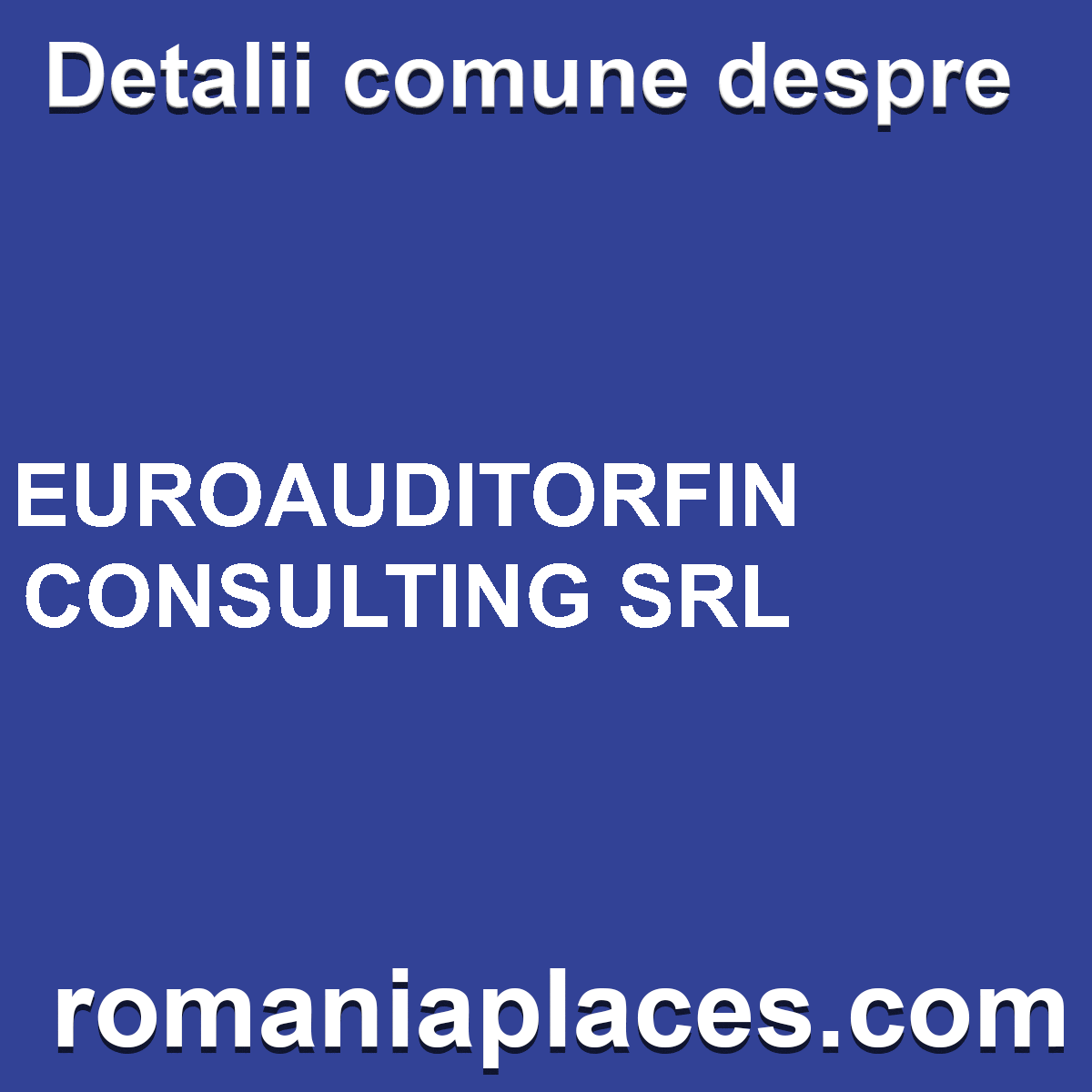 EUROAUDITORFIN CONSULTING SRL