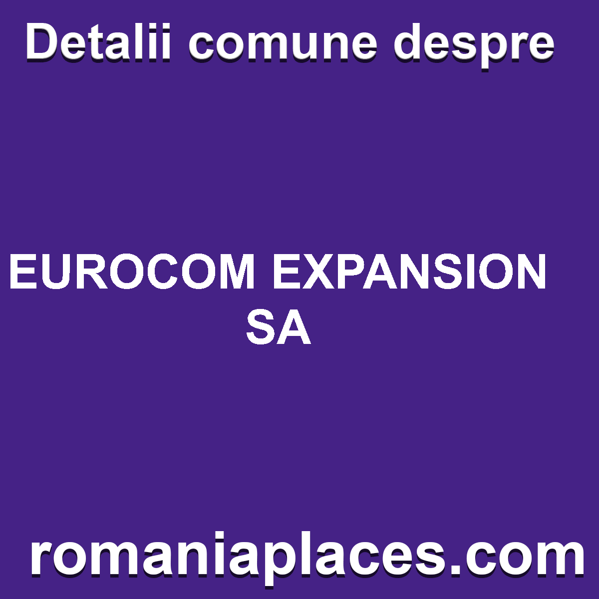 EUROCOM EXPANSION SA