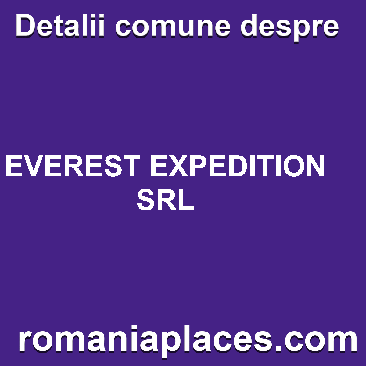 EVEREST EXPEDITION SRL