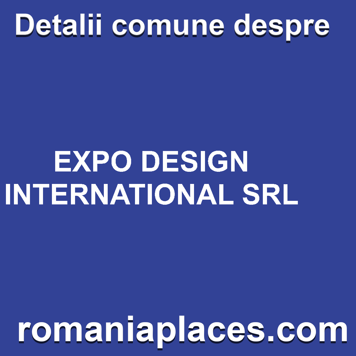 EXPO DESIGN INTERNATIONAL SRL
