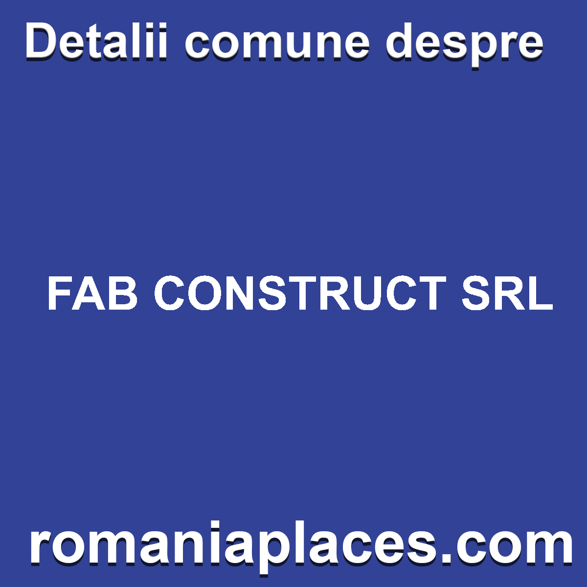 FAB CONSTRUCT SRL