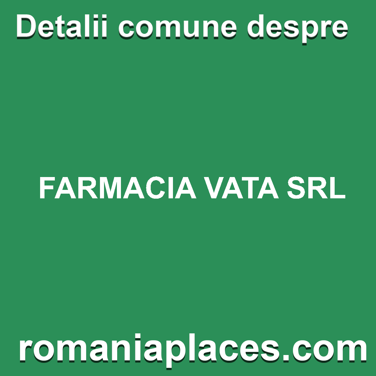 FARMACIA VATA SRL