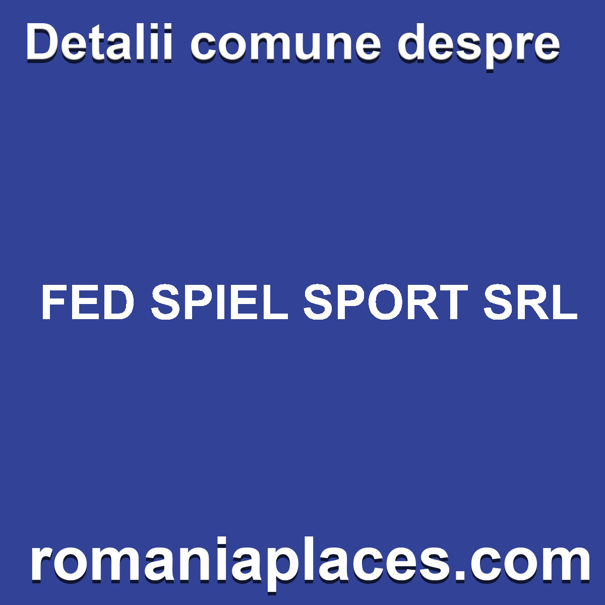 FED SPIEL SPORT SRL