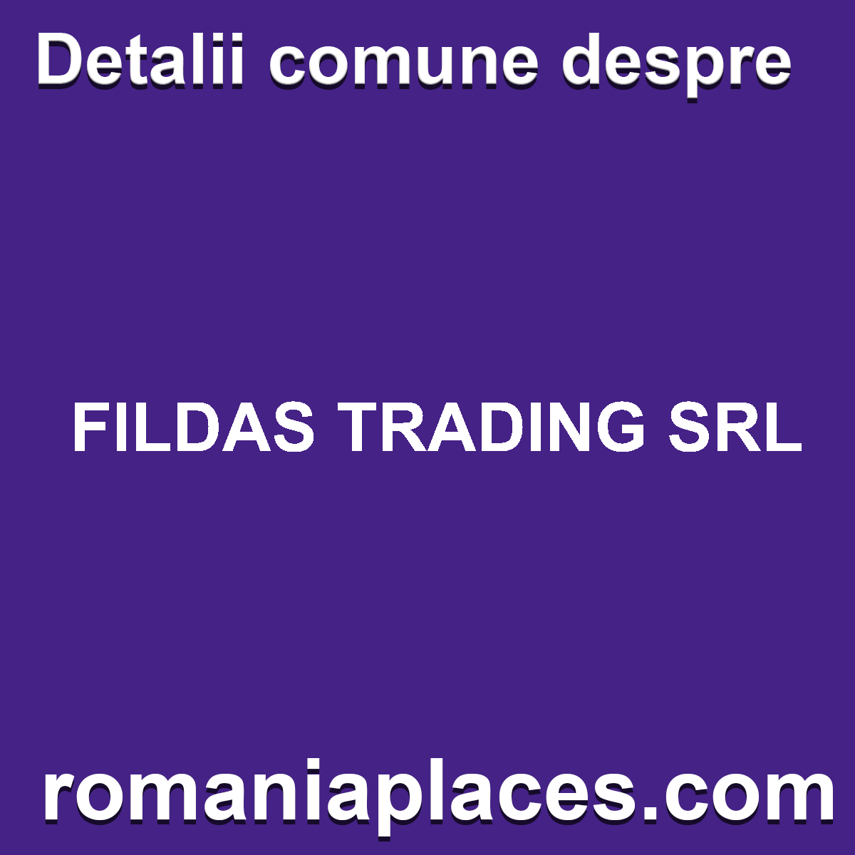 FILDAS TRADING SRL