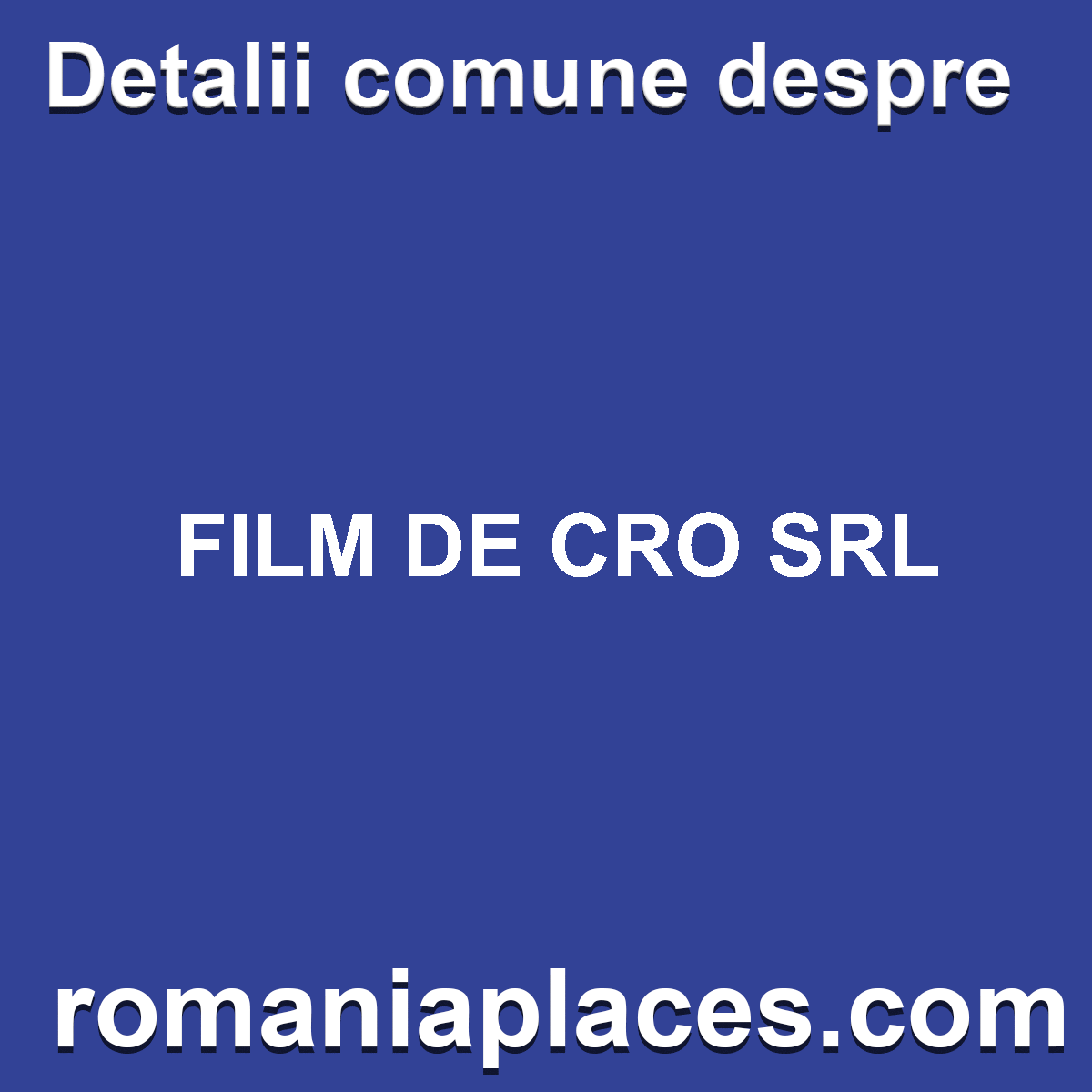 FILM DE CRO SRL
