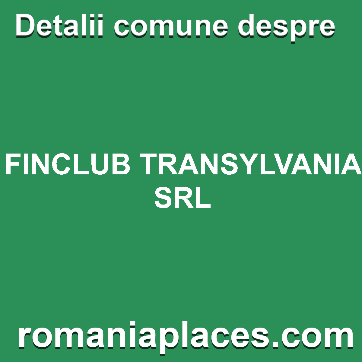 FINCLUB TRANSYLVANIA SRL