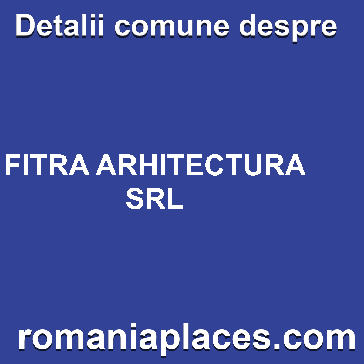 FITRA ARHITECTURA SRL