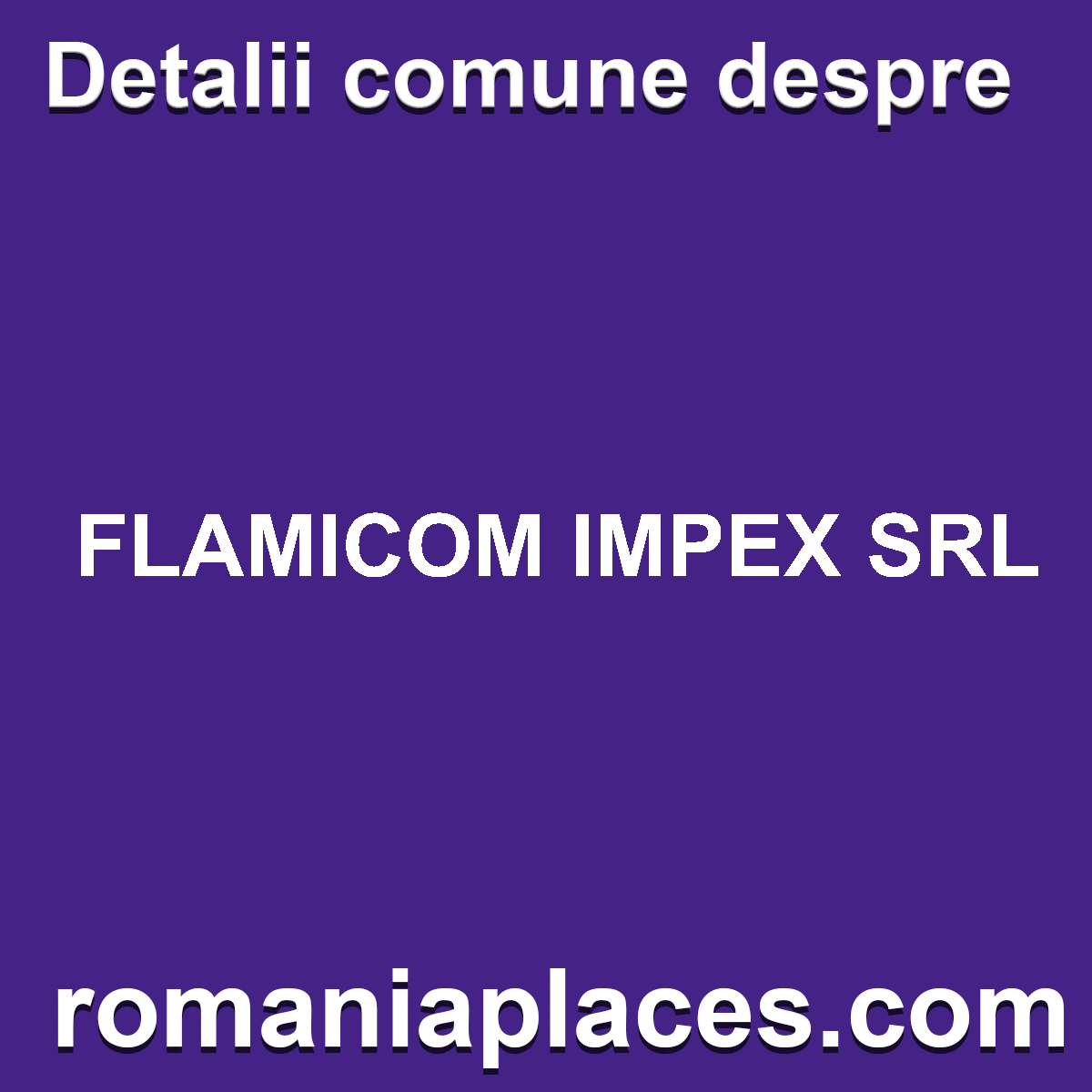 FLAMICOM IMPEX SRL