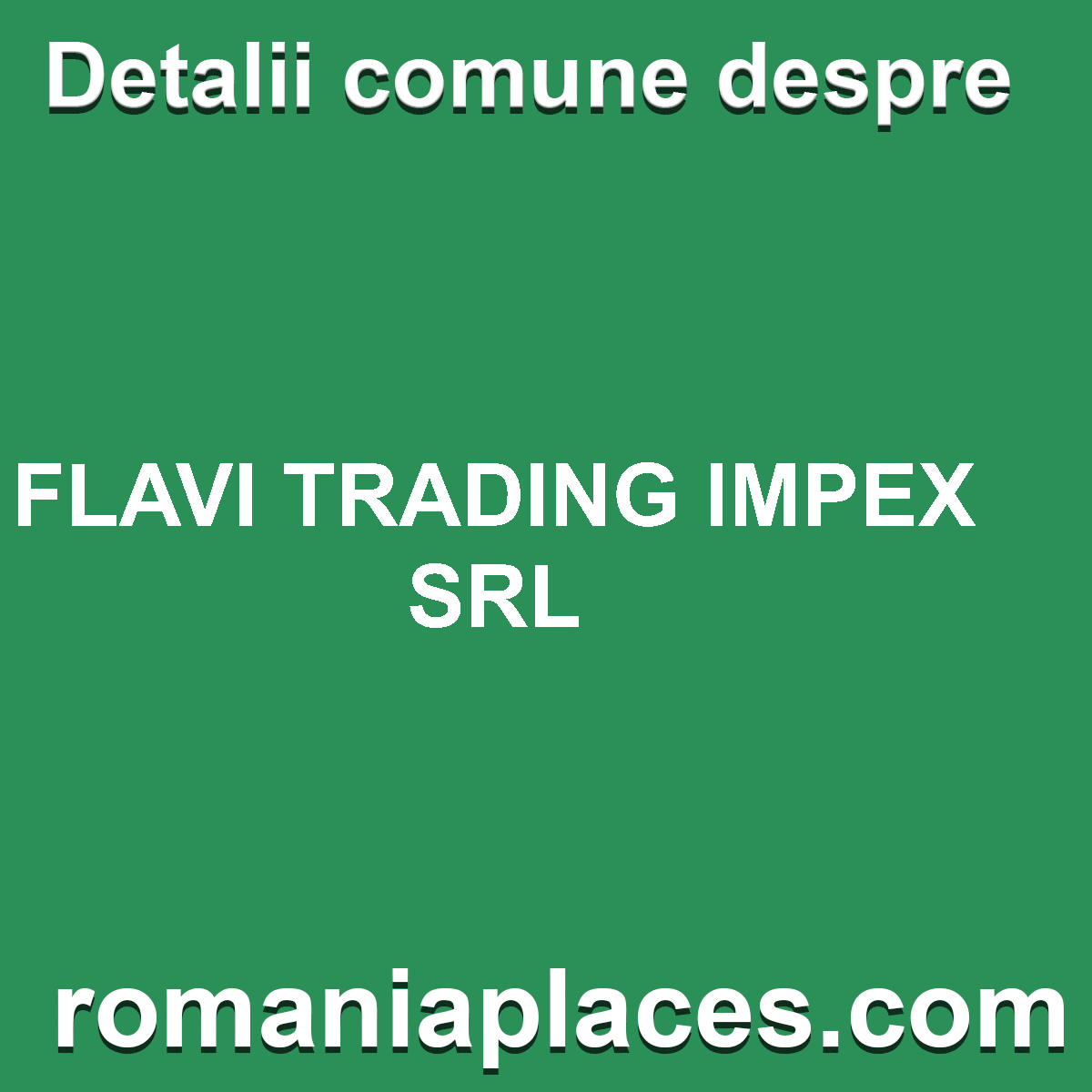 FLAVI TRADING IMPEX SRL