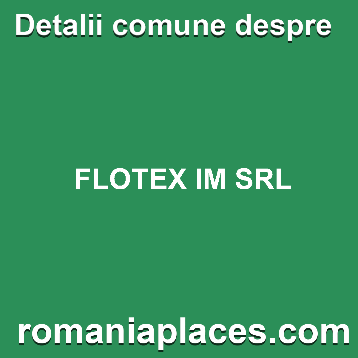 FLOTEX IM SRL
