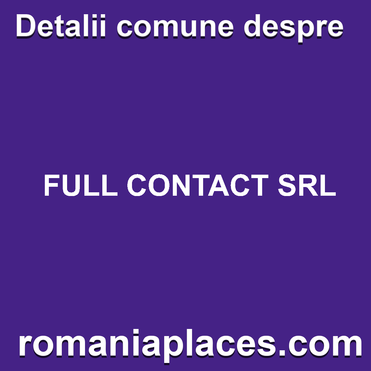 FULL CONTACT SRL
