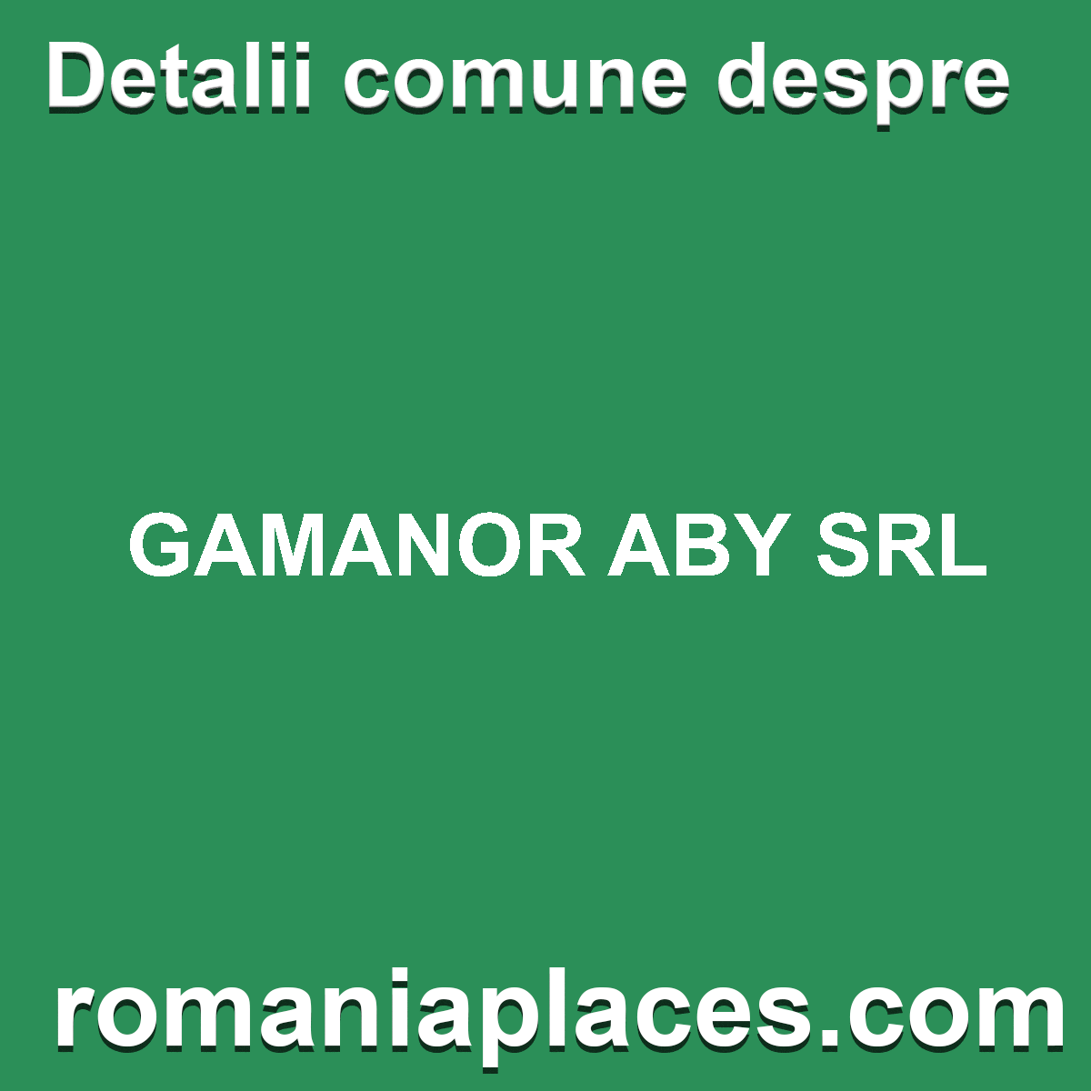GAMANOR ABY SRL