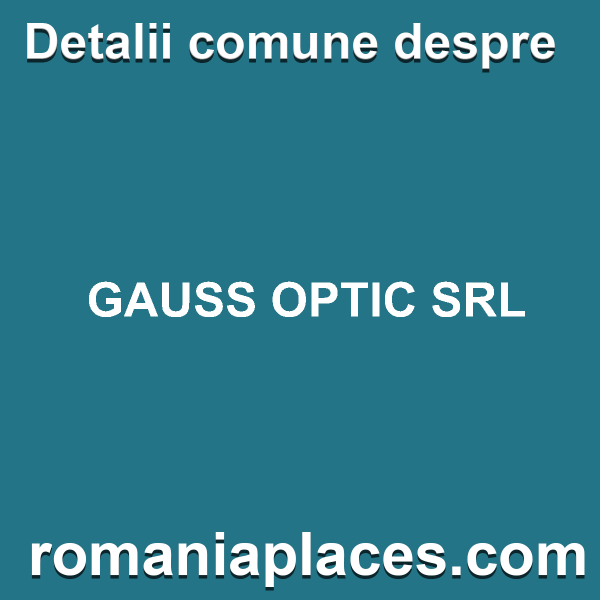 GAUSS OPTIC SRL
