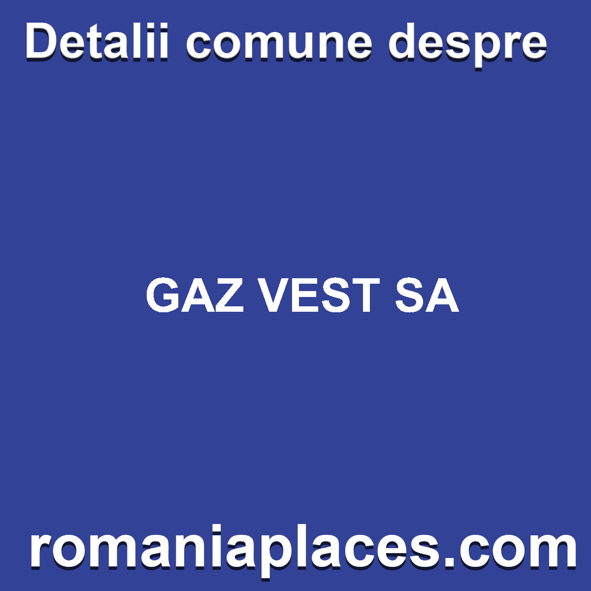 GAZ VEST SA