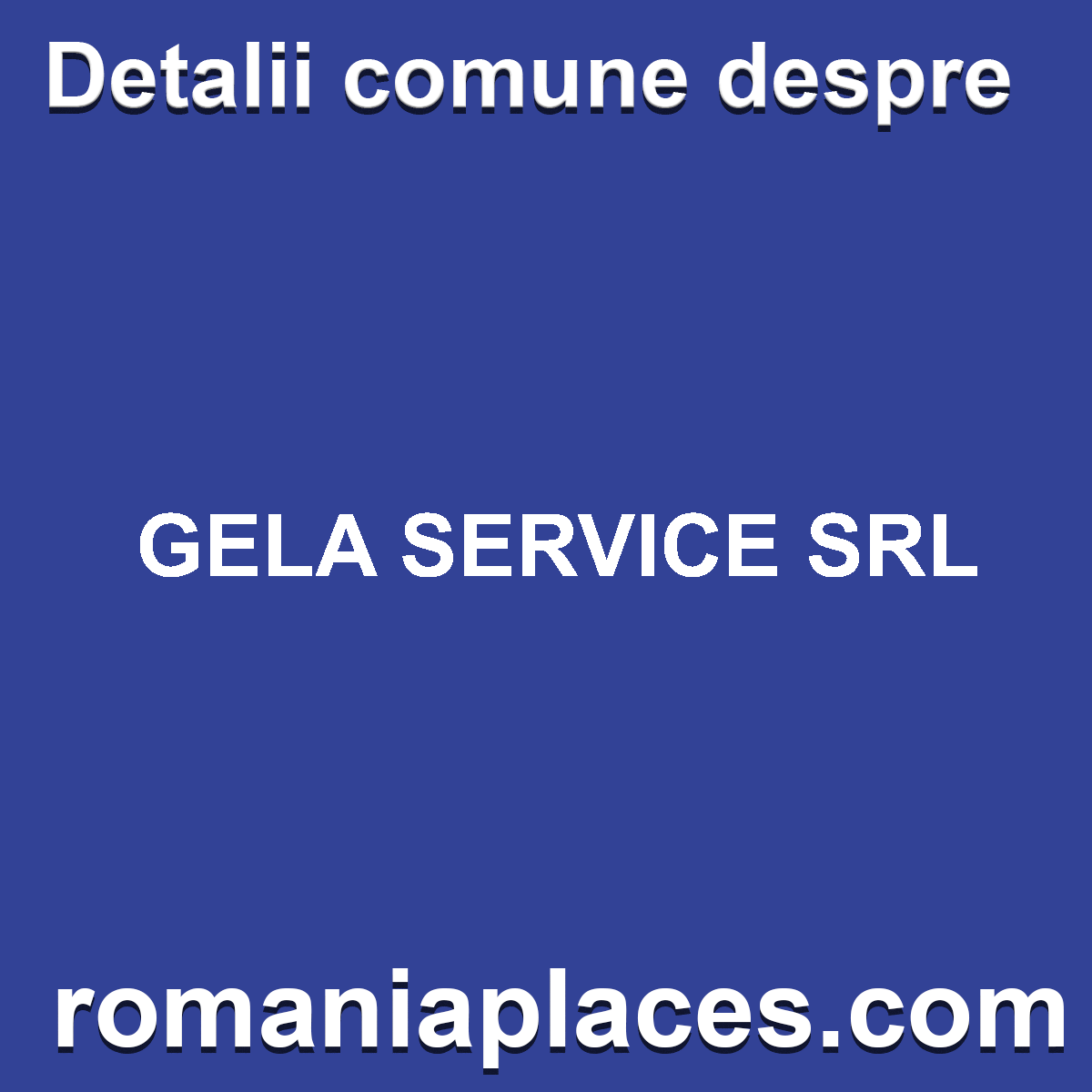 GELA SERVICE SRL