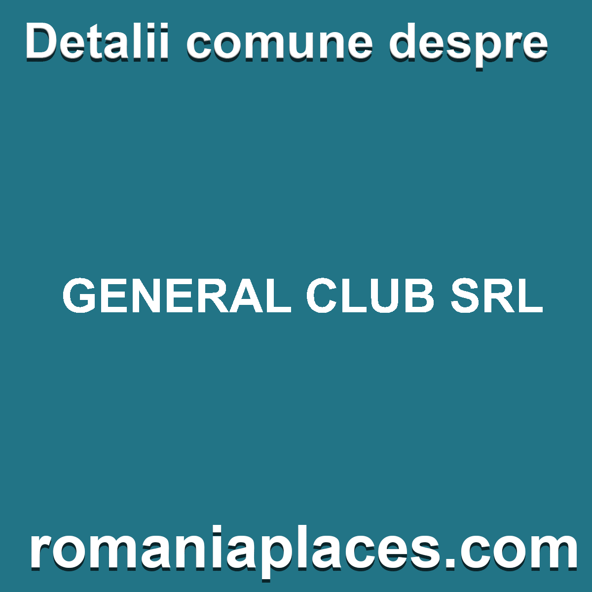 GENERAL CLUB SRL