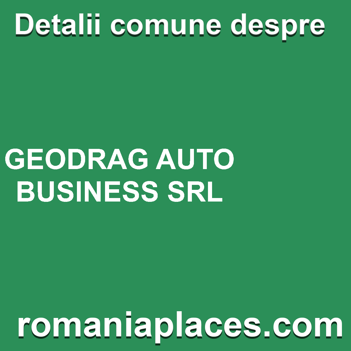 GEODRAG AUTO BUSINESS SRL