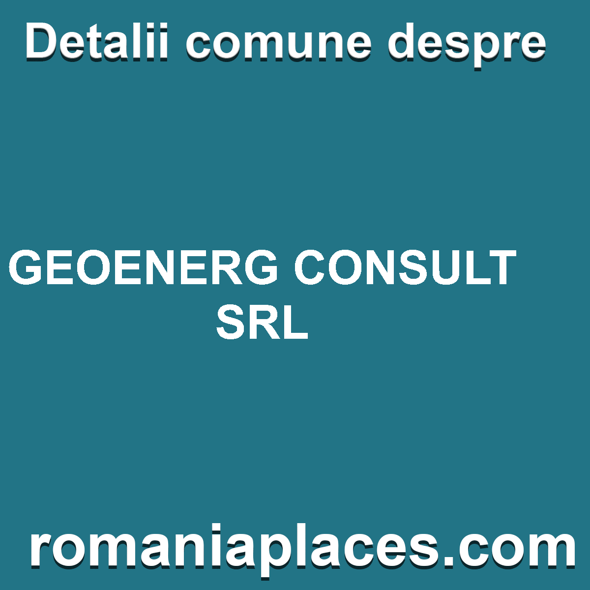 GEOENERG CONSULT SRL