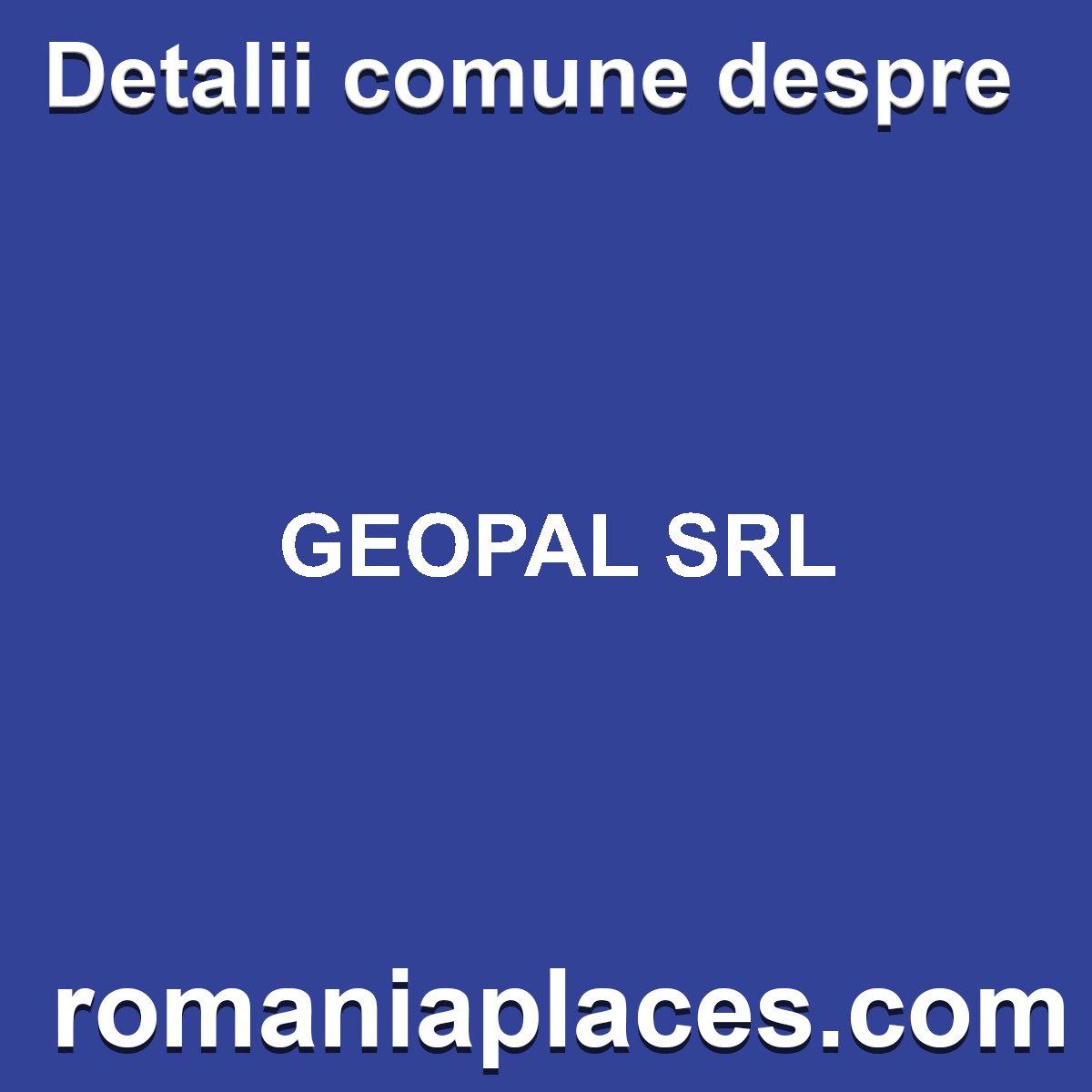 GEOPAL SRL