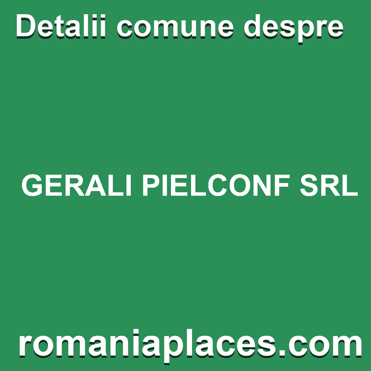 GERALI PIELCONF SRL
