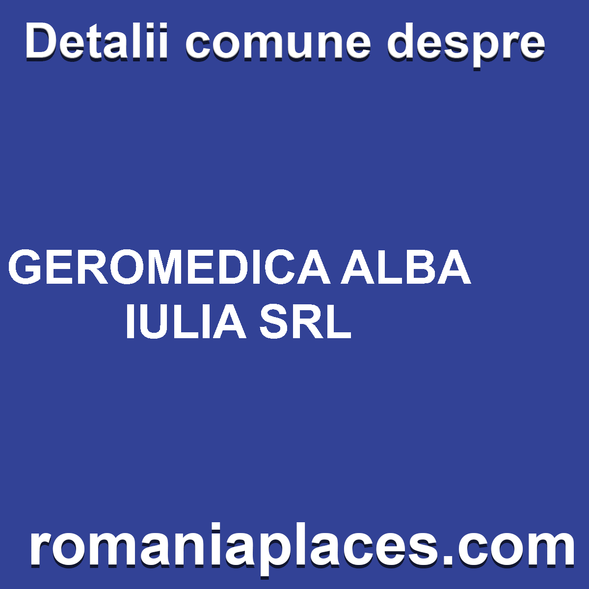 GEROMEDICA ALBA IULIA SRL