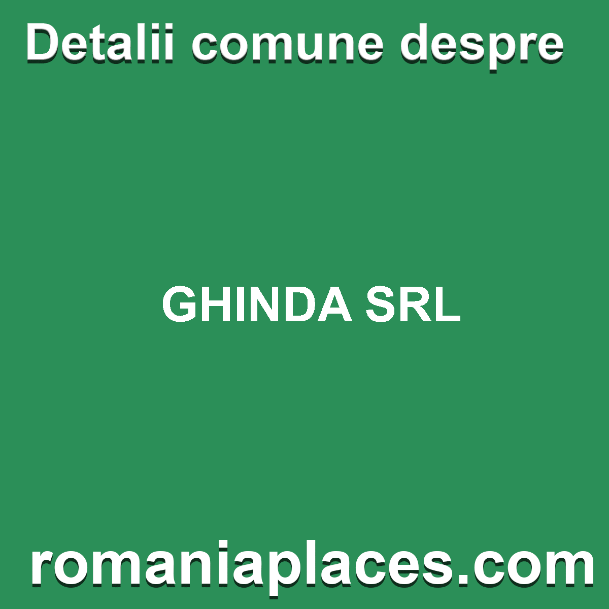 GHINDA SRL