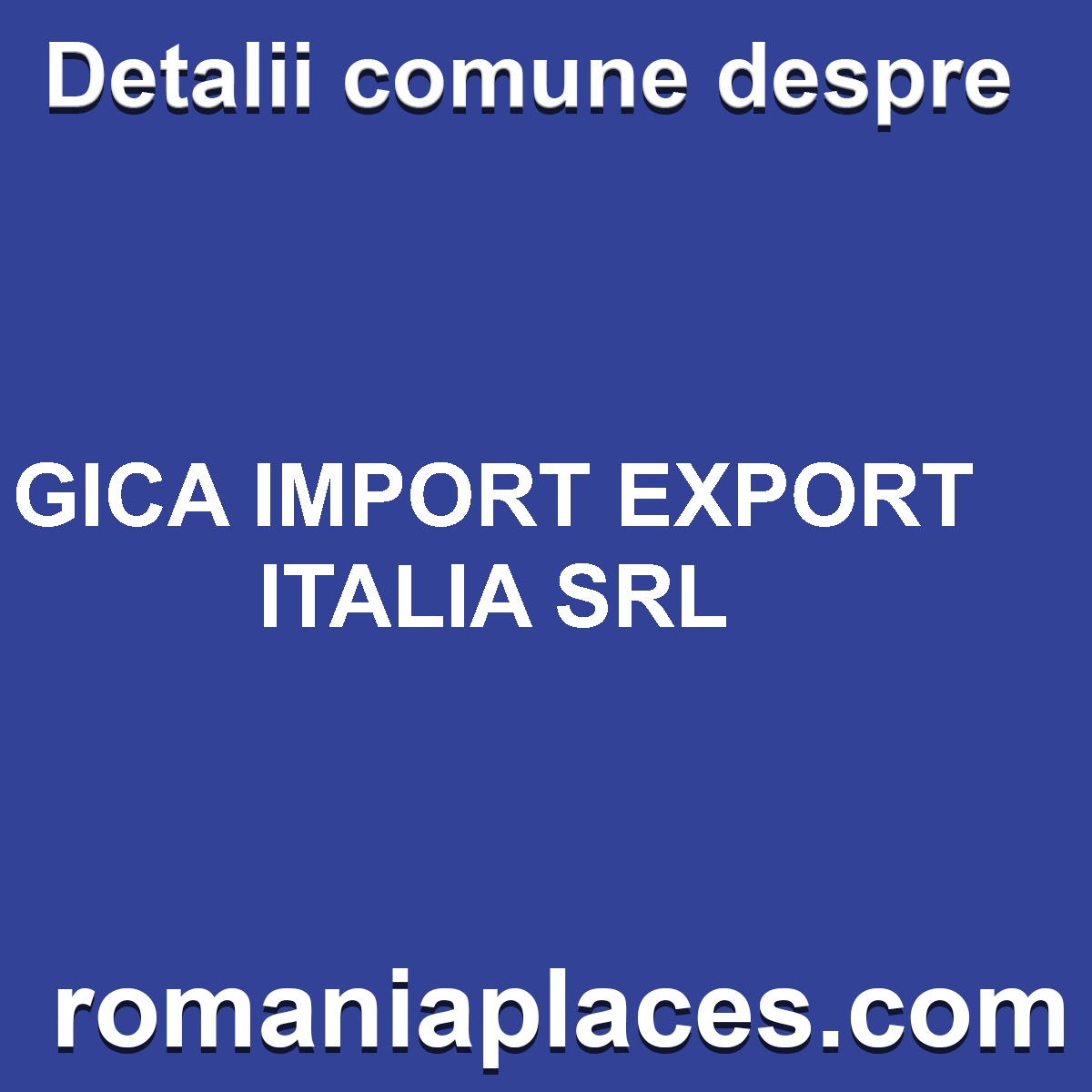 GICA IMPORT EXPORT ITALIA SRL