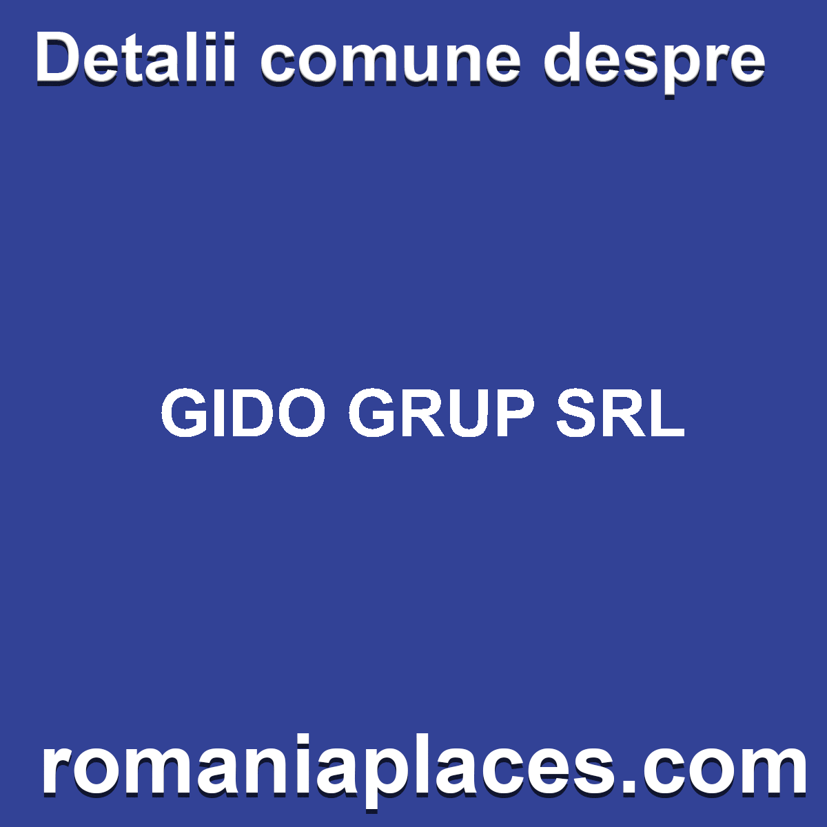 GIDO GRUP SRL