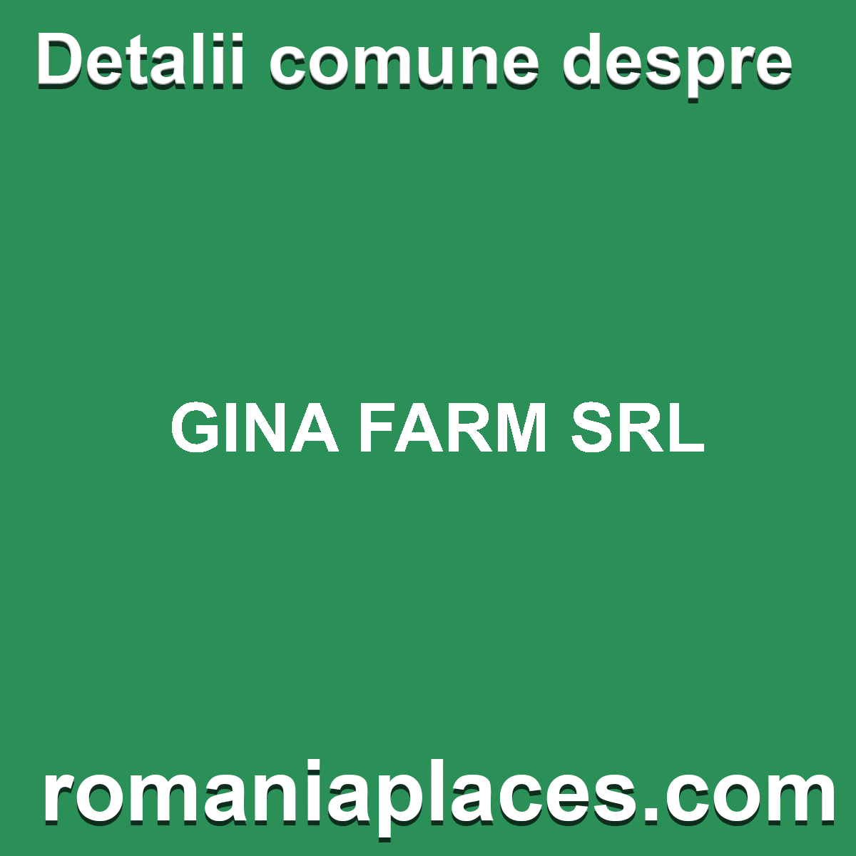 GINA FARM SRL