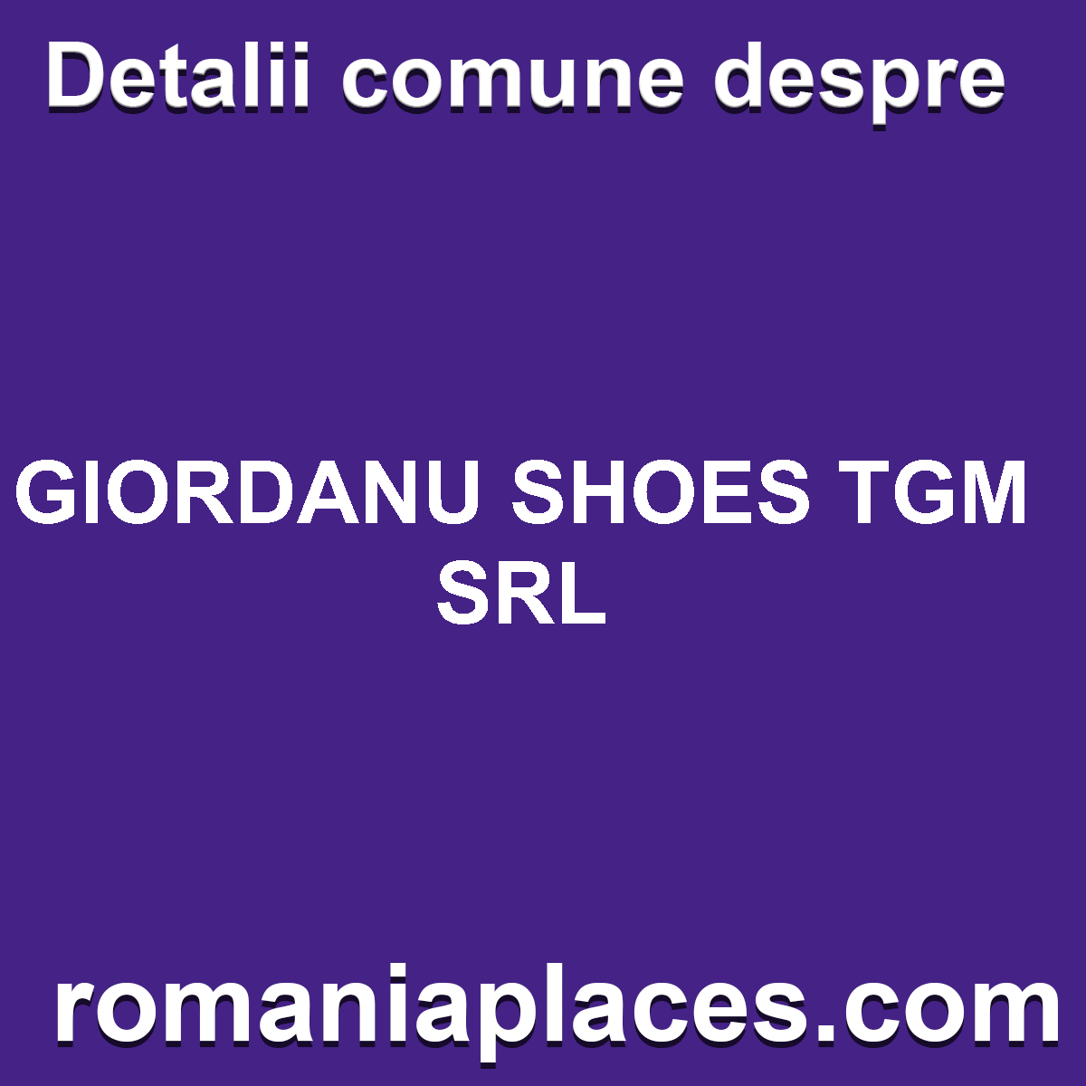 GIORDANU SHOES TGM SRL