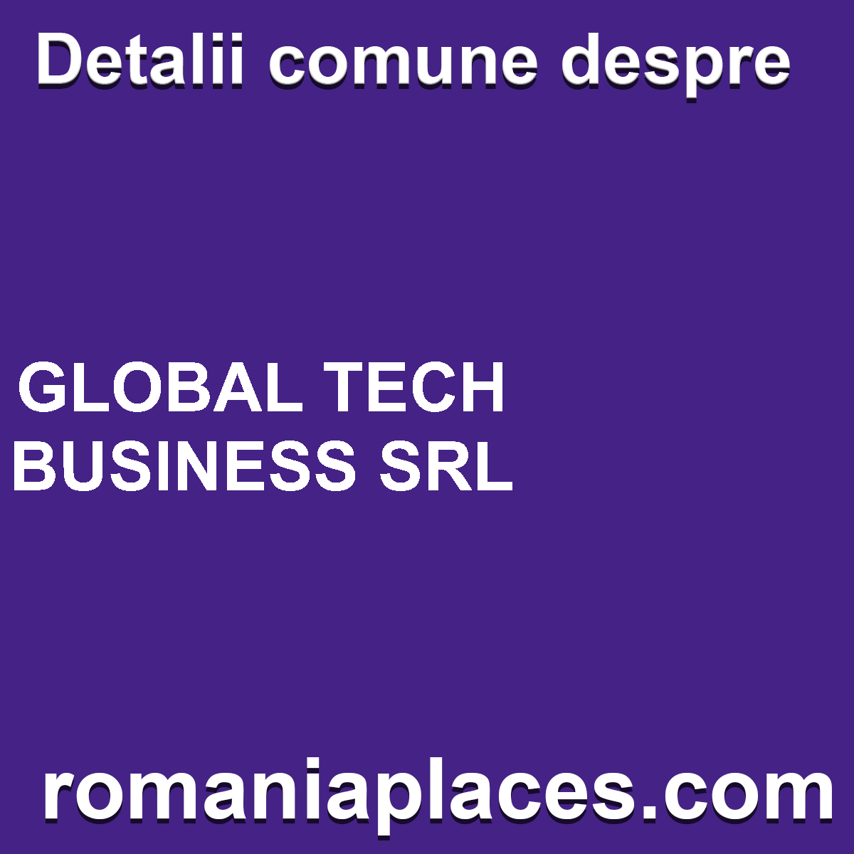 GLOBAL TECH BUSINESS SRL